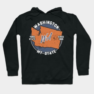 Washington My State Patriot State Tourist Gift Hoodie